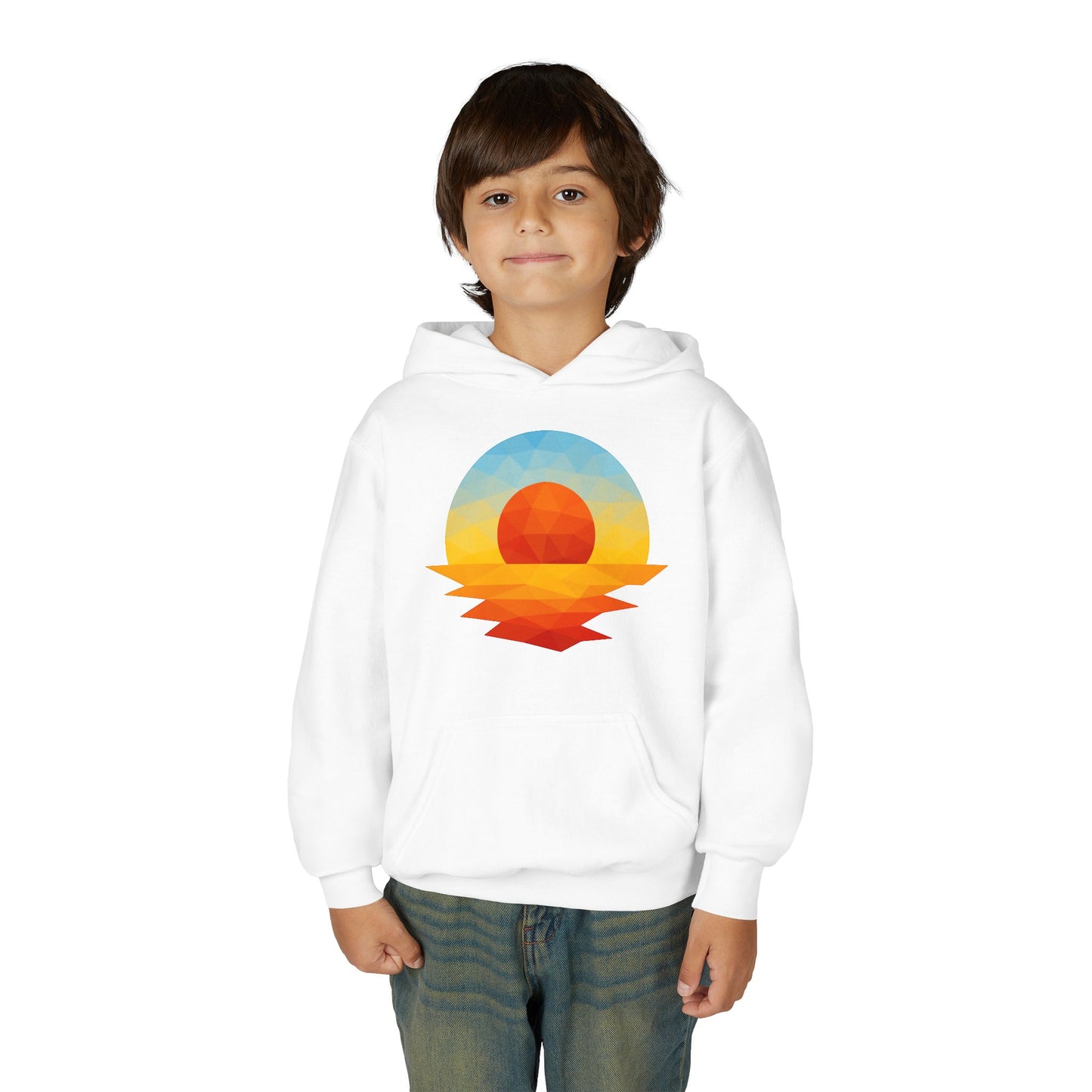 Kids Golden Hour Geometric Hoodie