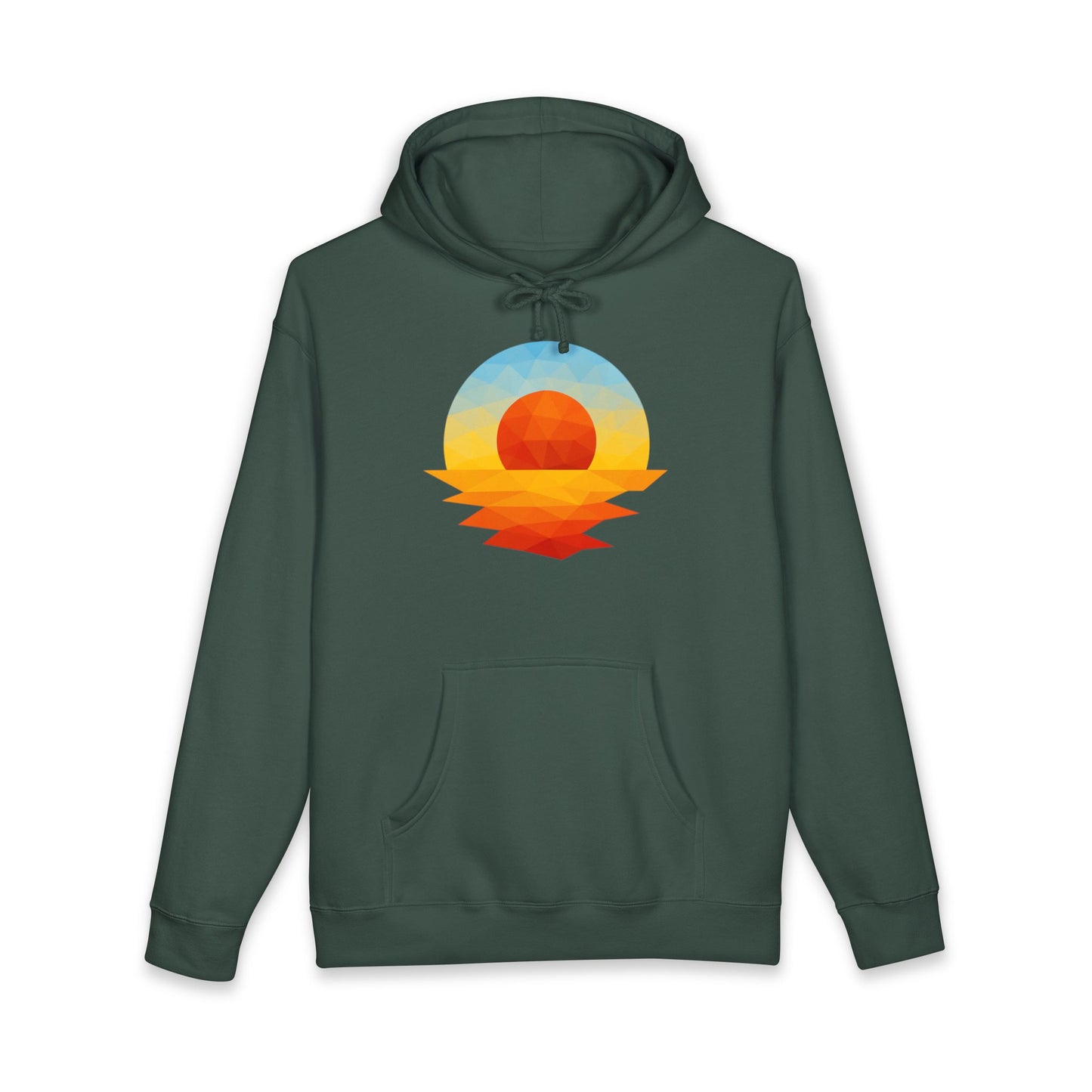 Adult Golden Hour Geometric Hoodie