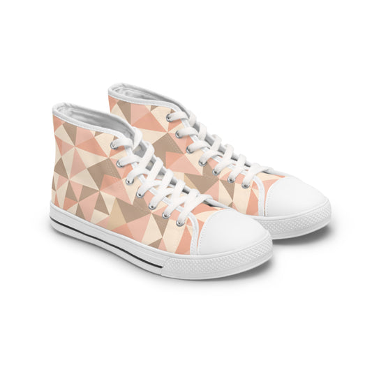 Women's Blush Mosaic High-Top Sneakers