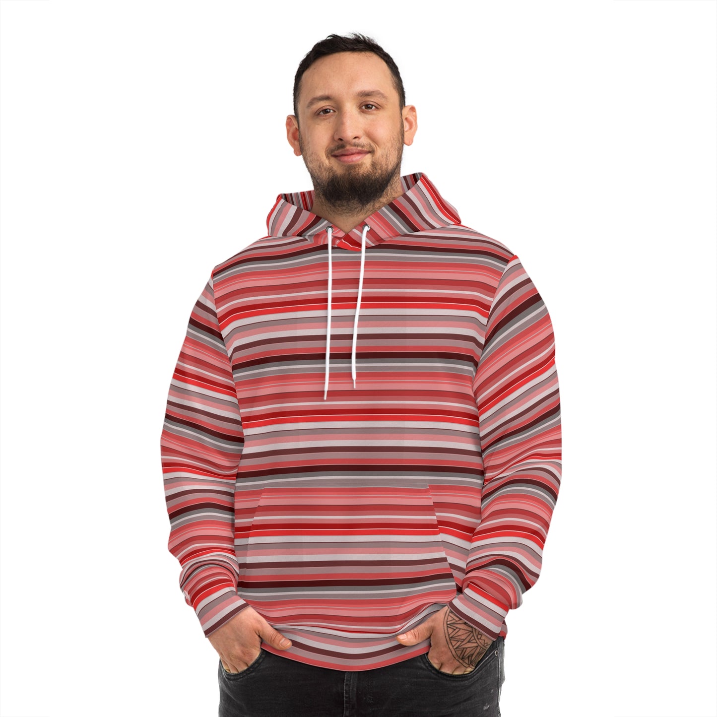 Adult Berry Stripe Hoodie