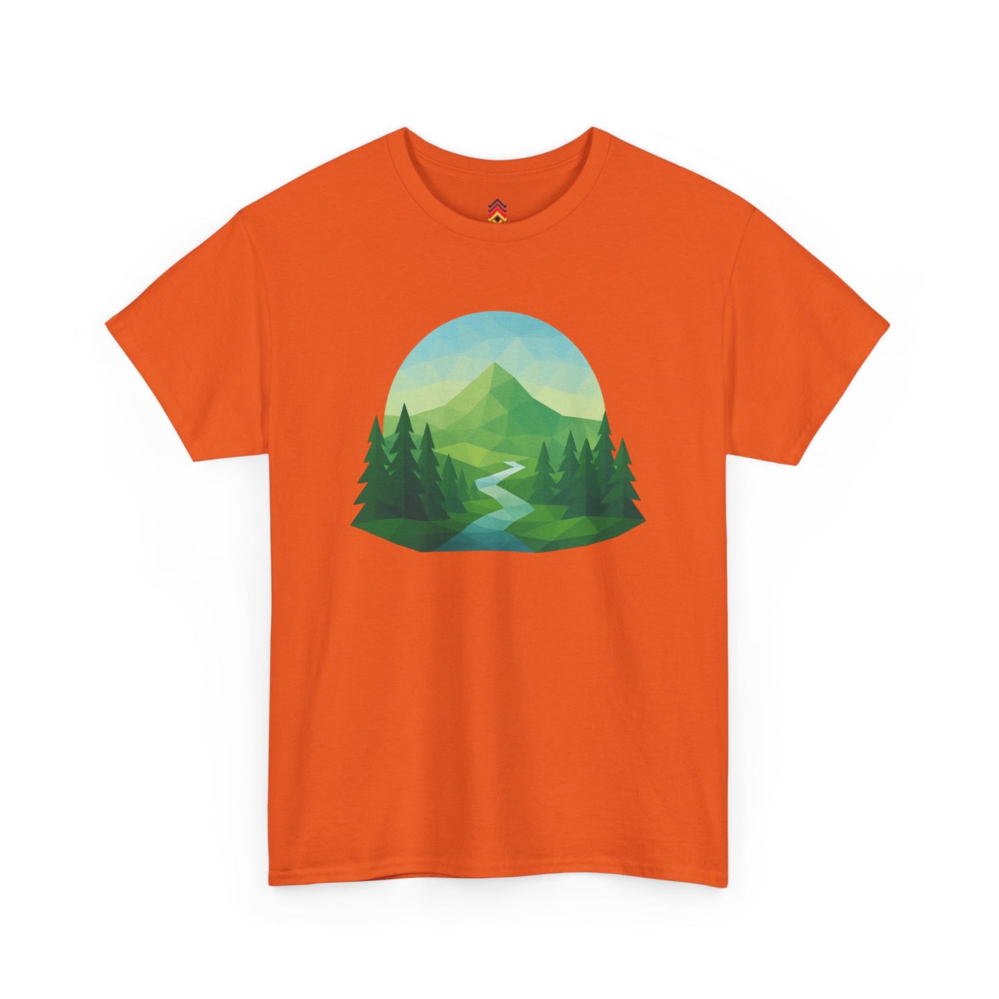 Adult Mountain Path Geometric T-shirt