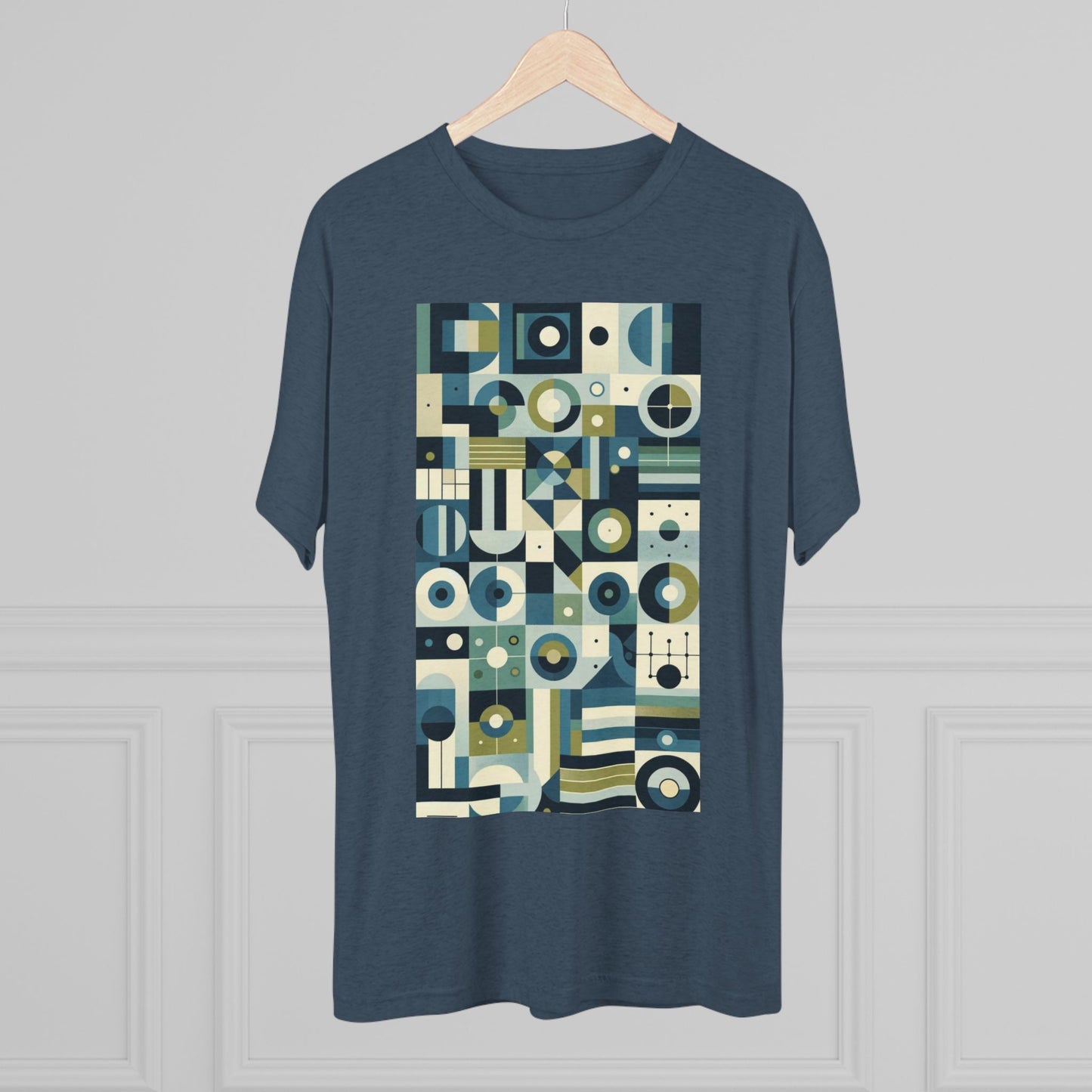Adult Geometric Blue Print T-Shirt