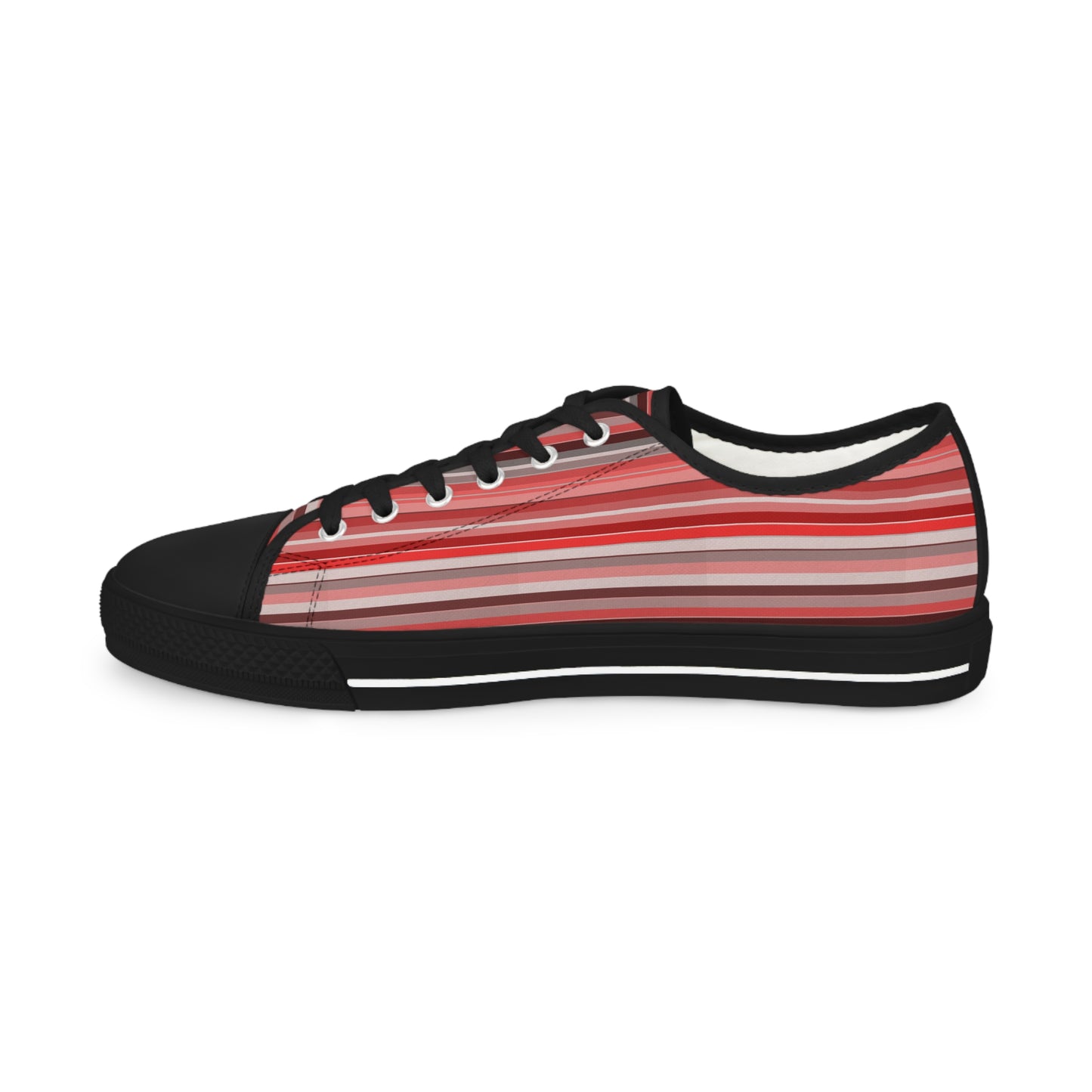 Men's Berry Stripe Low Top Sneakers
