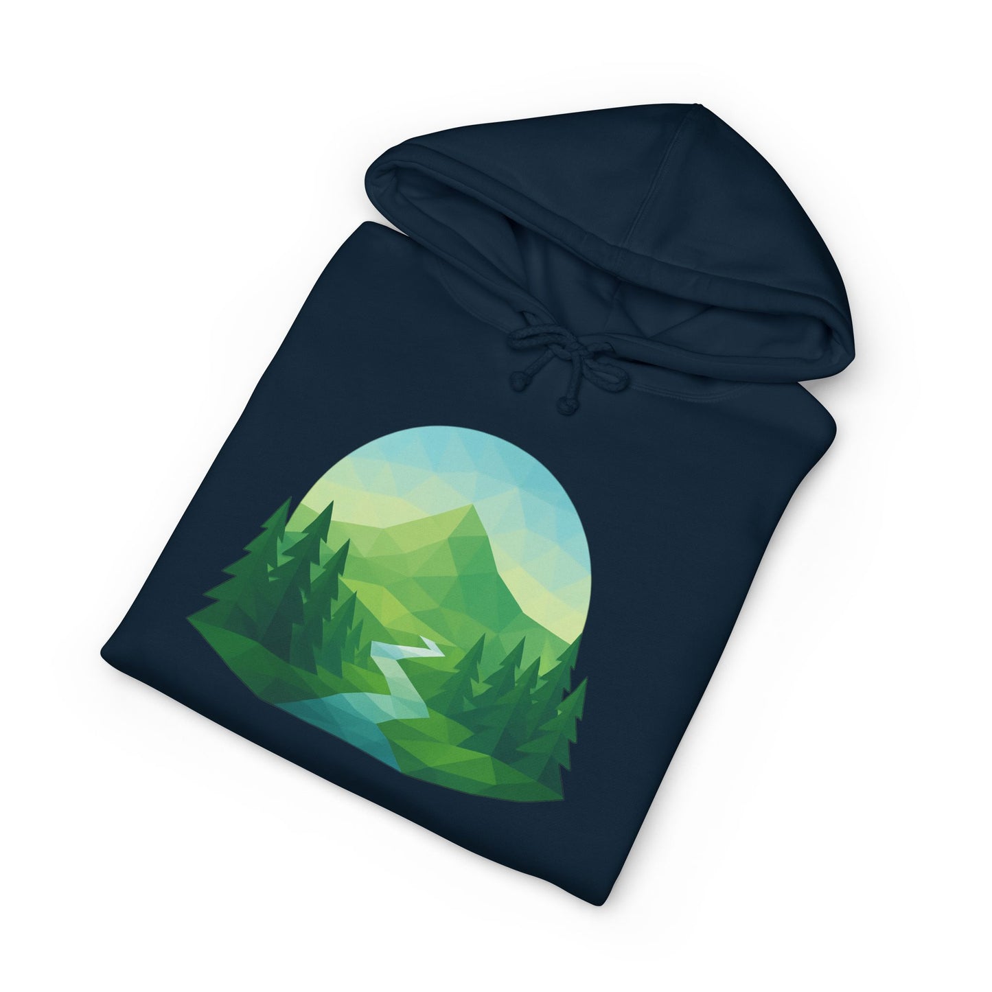 Adult Mountain Path Geometric Hoodie