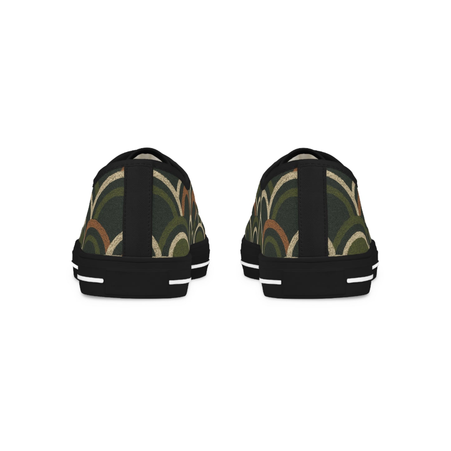 Men's Boho Deco Olive Scallop Low Top Sneakers