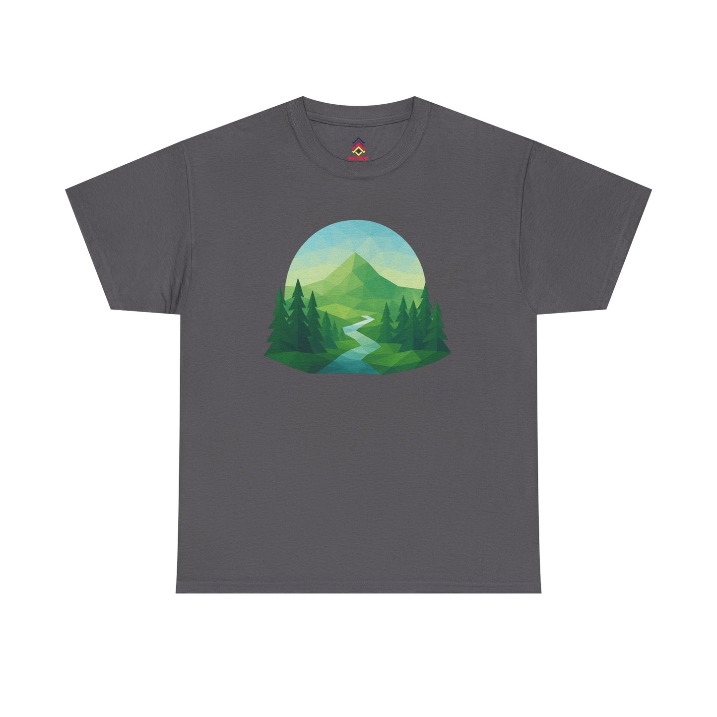 Adult Mountain Path Geometric T-shirt