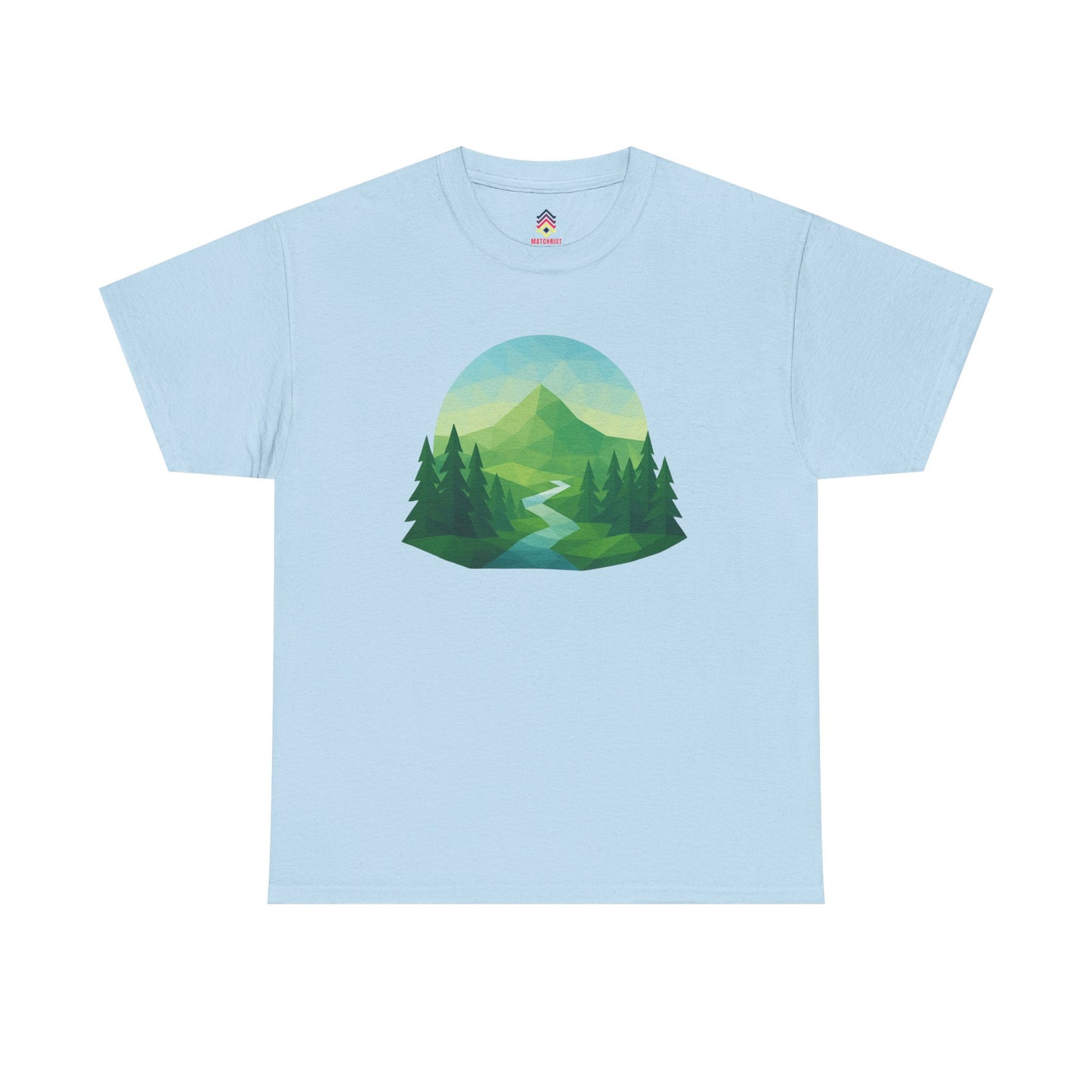 Adult Mountain Path Geometric T-shirt