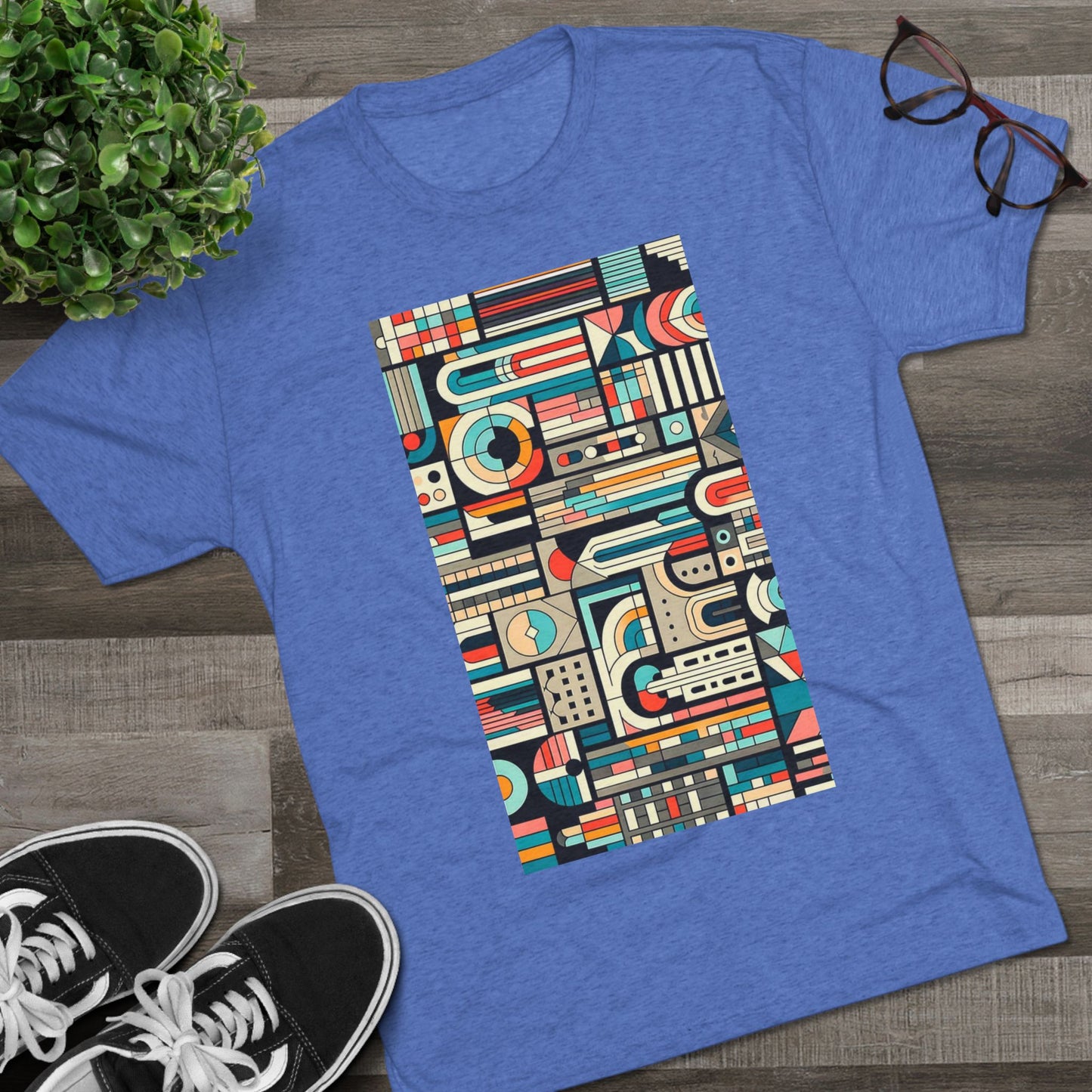 Adult Geometric Cityscape T-Shirt