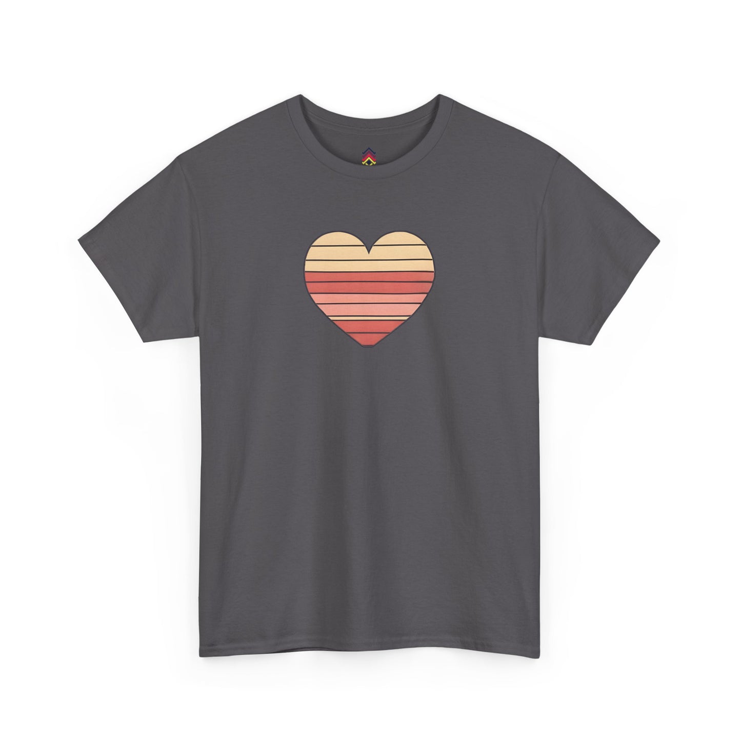 Adult Valentine's Day Retro Heart T-Shirt