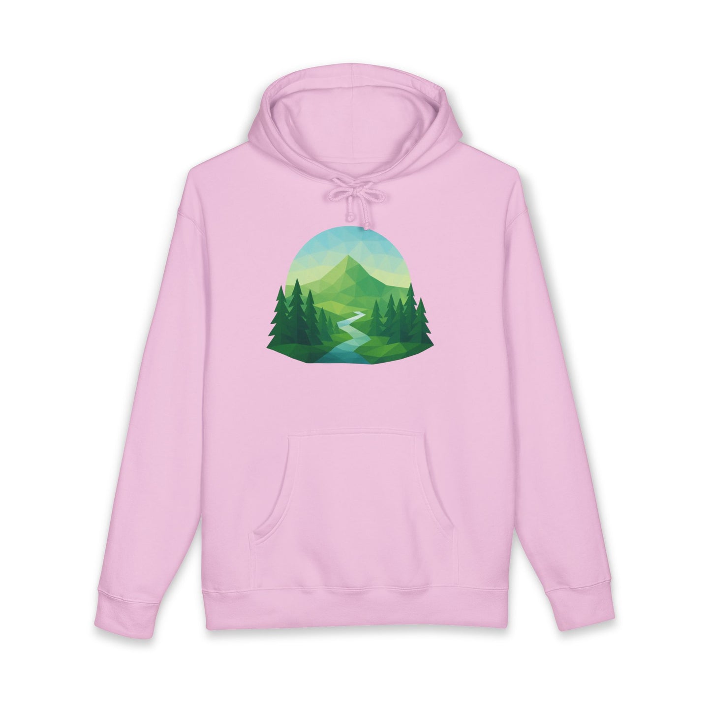 Adult Mountain Path Geometric Hoodie