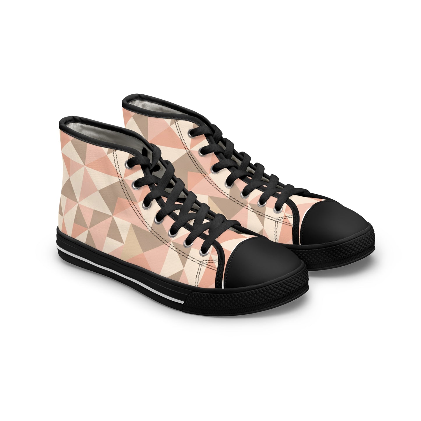 Women's Blush Mosaic High-Top Sneakers