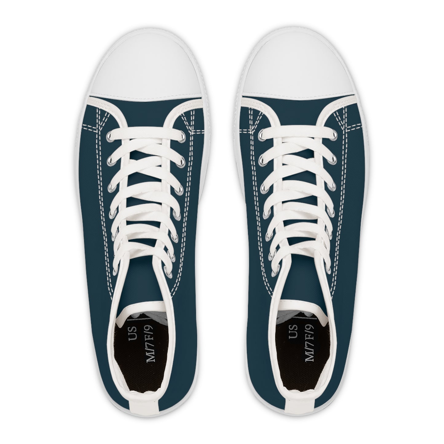 Women's Midnight Teal High-Top Sneakers