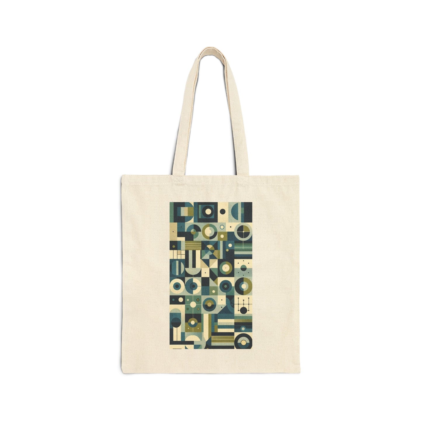 Geometric Blue Print Tote