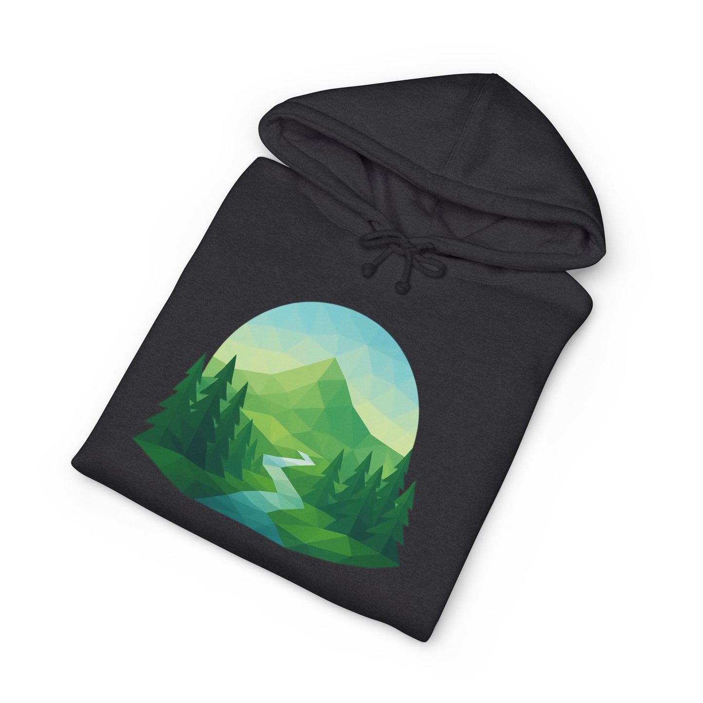 Adult Mountain Path Geometric Hoodie