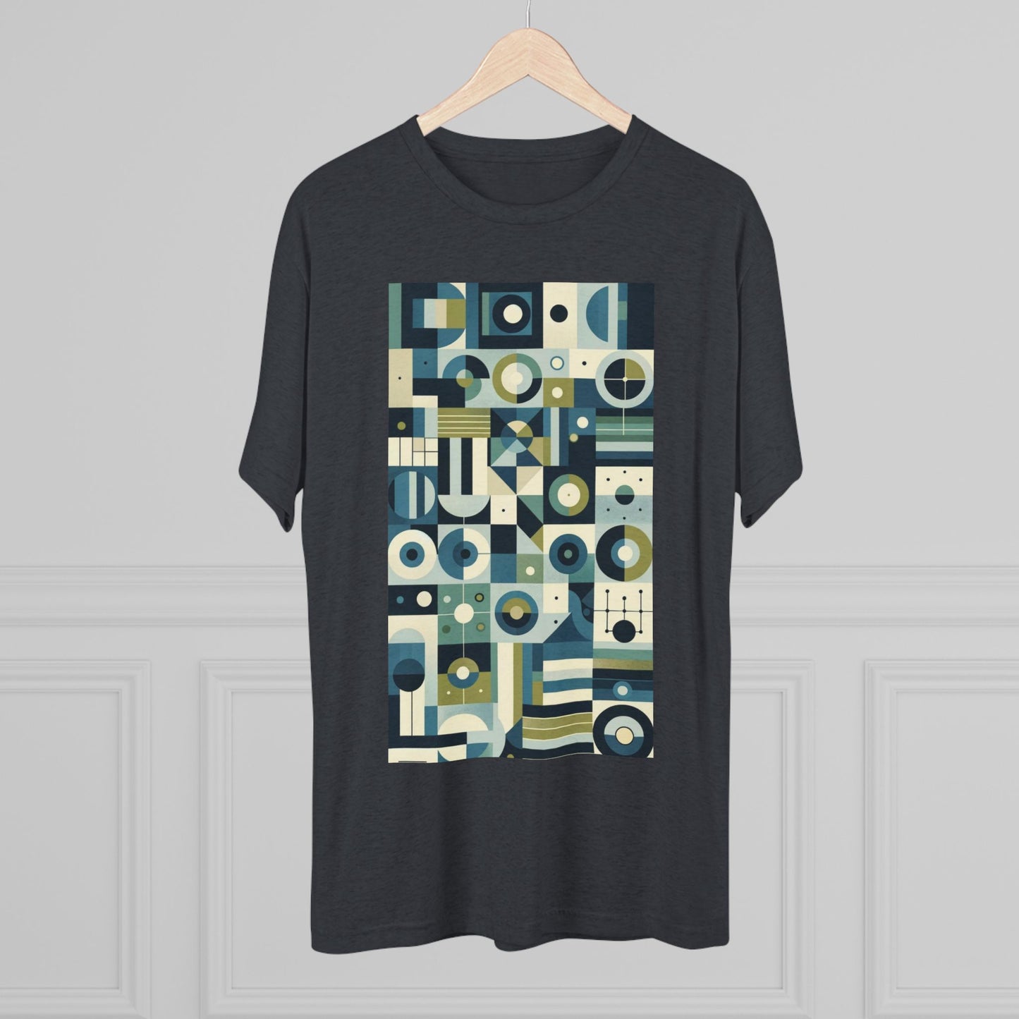 Adult Geometric Blue Print T-Shirt