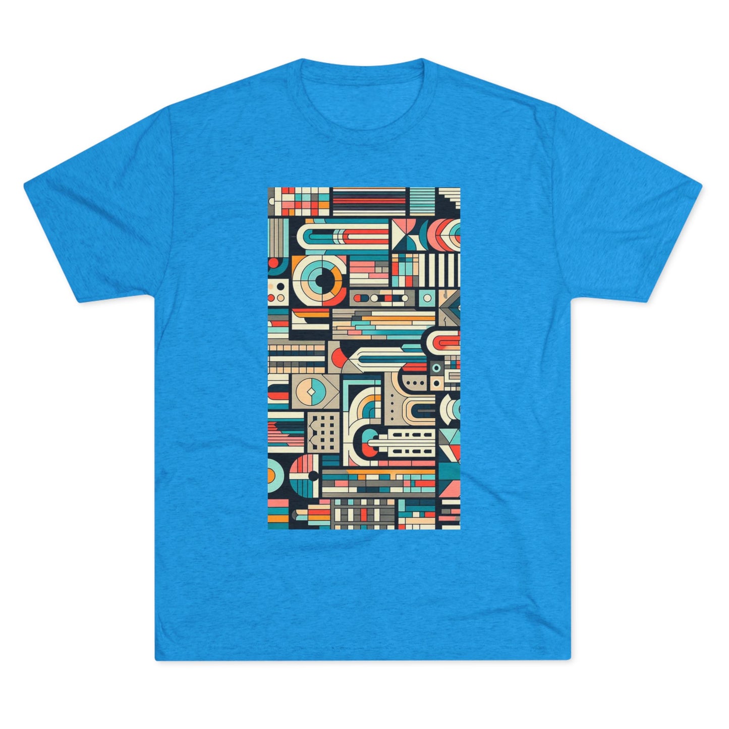 Adult Geometric Cityscape T-Shirt