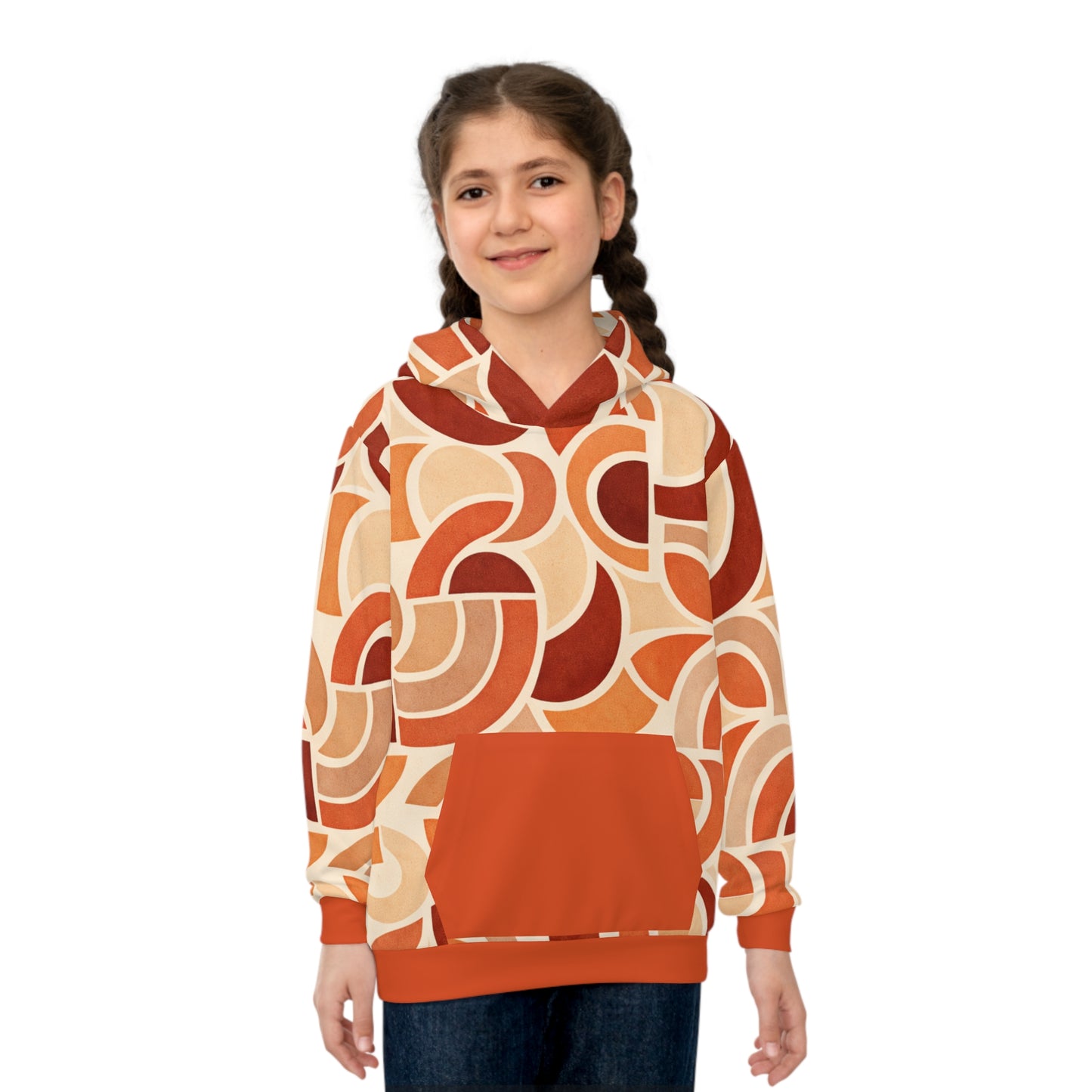Kids Blush Sunset Circuit Hoodie.