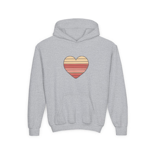 Kids' Valentine's Day Retro Heart Hoodie