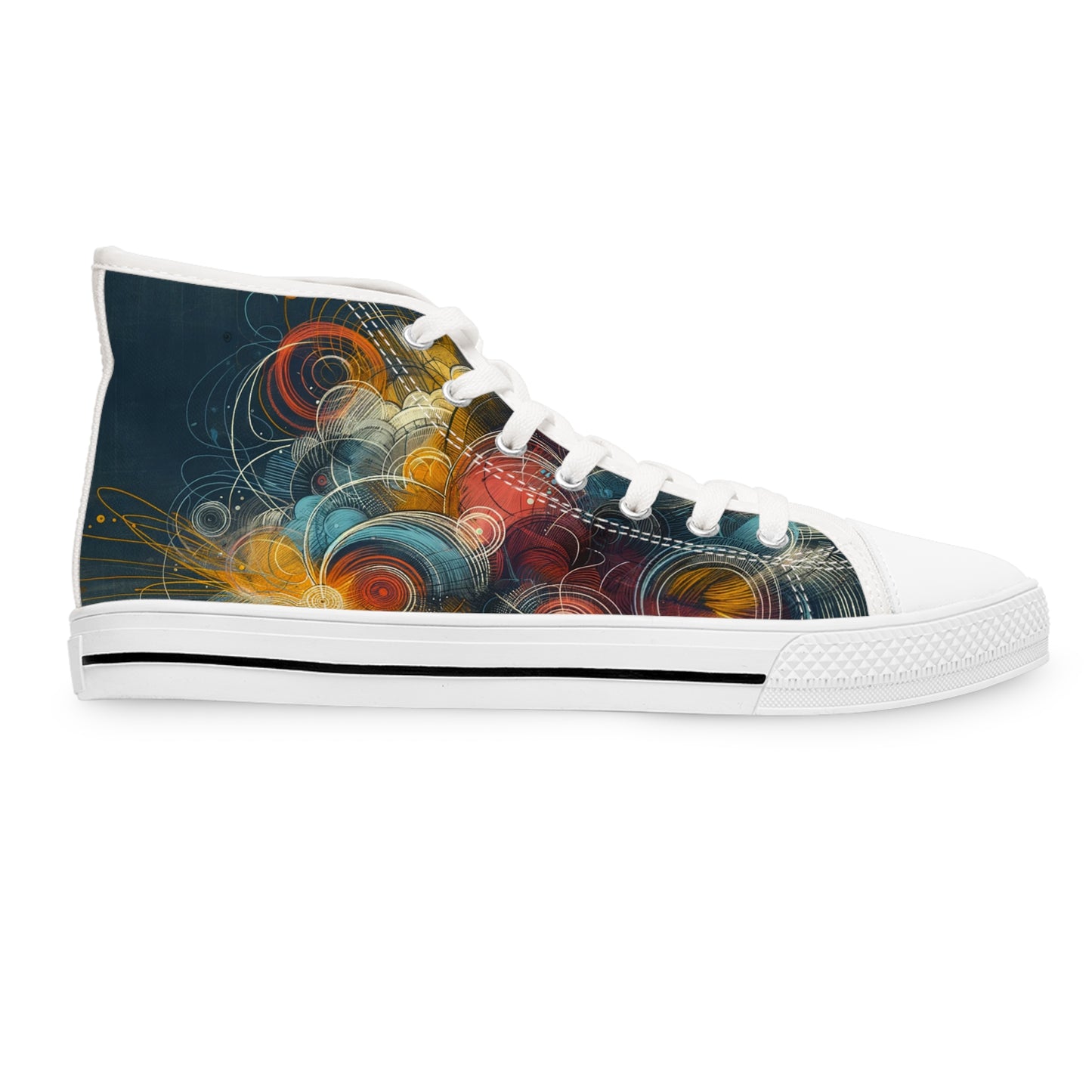Women's Spiral Elegance Hoodie High-Top Sneakers
