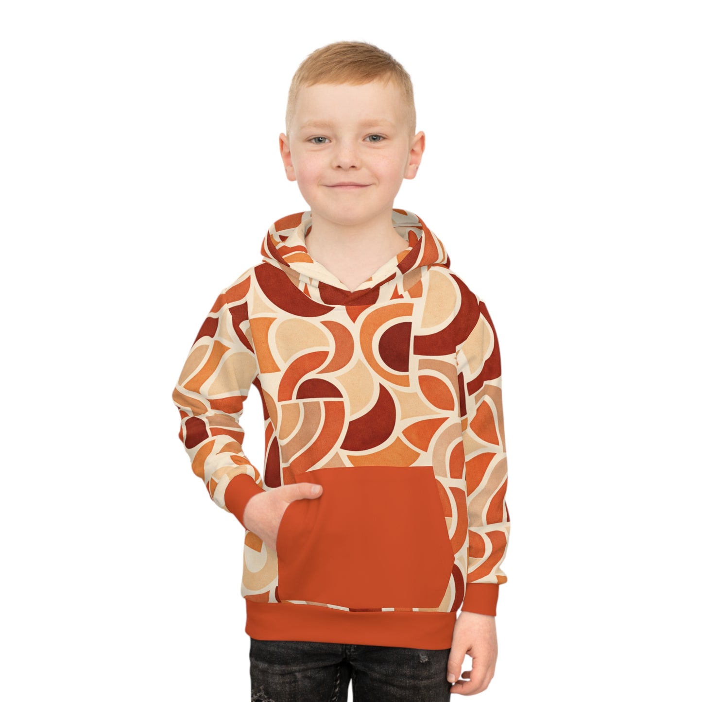 Kids Blush Sunset Circuit Hoodie.