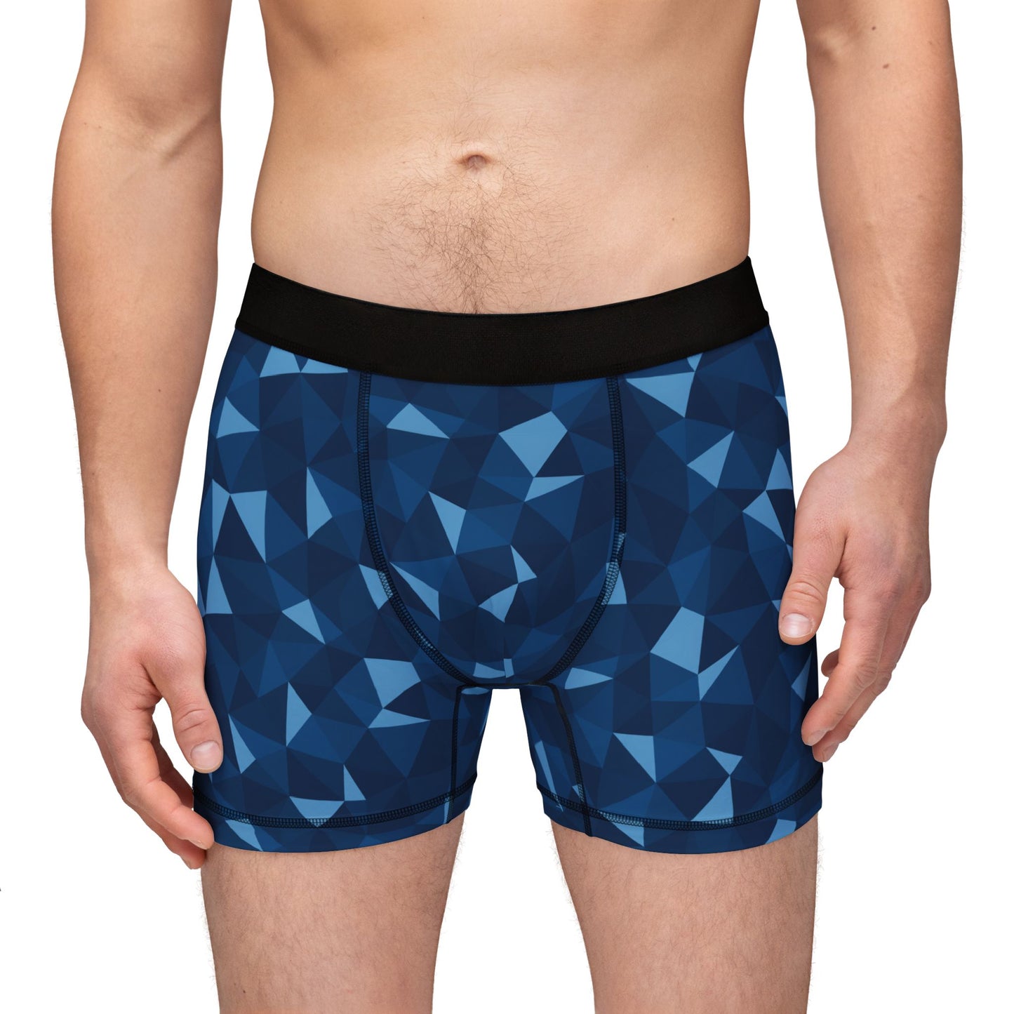 Men's Blue Moon Geometric Boxer Briefs