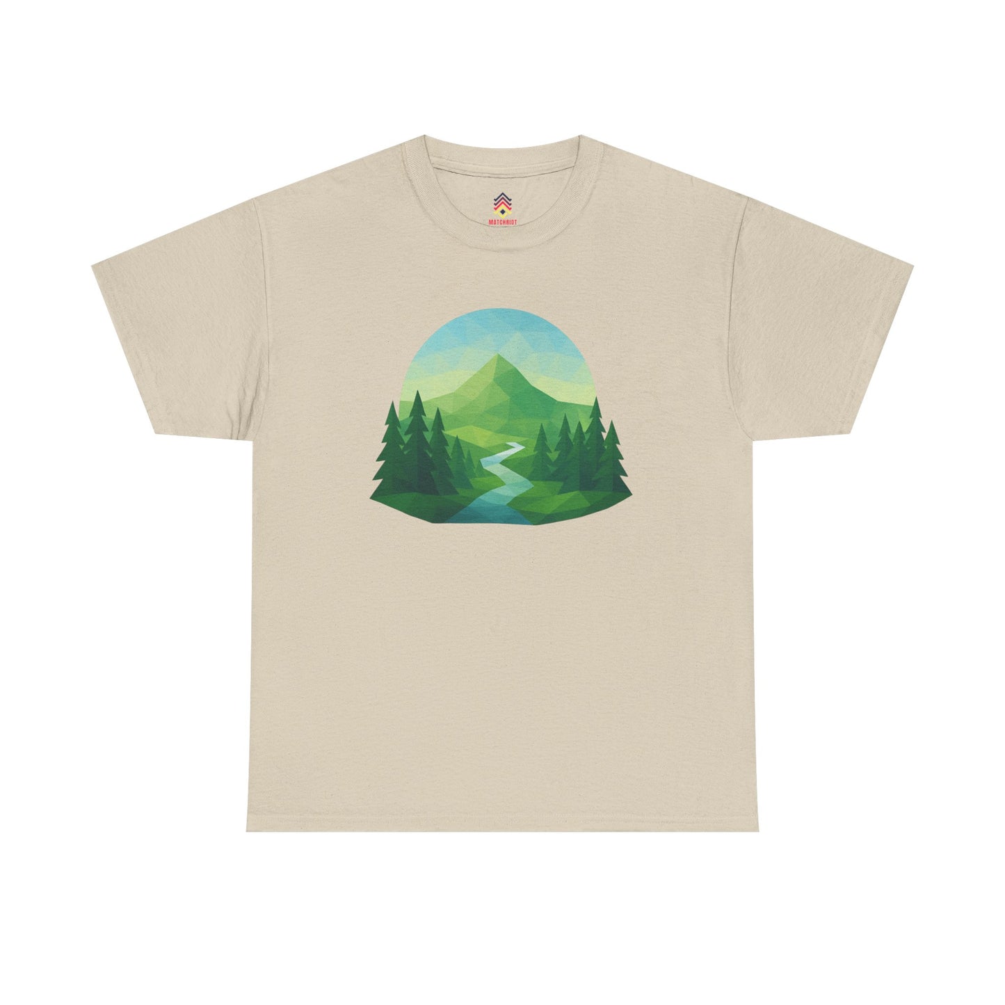 Adult Mountain Path Geometric T-shirt