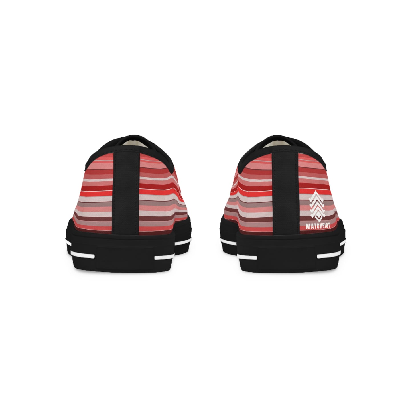 Men's Berry Stripe Low Top Sneakers