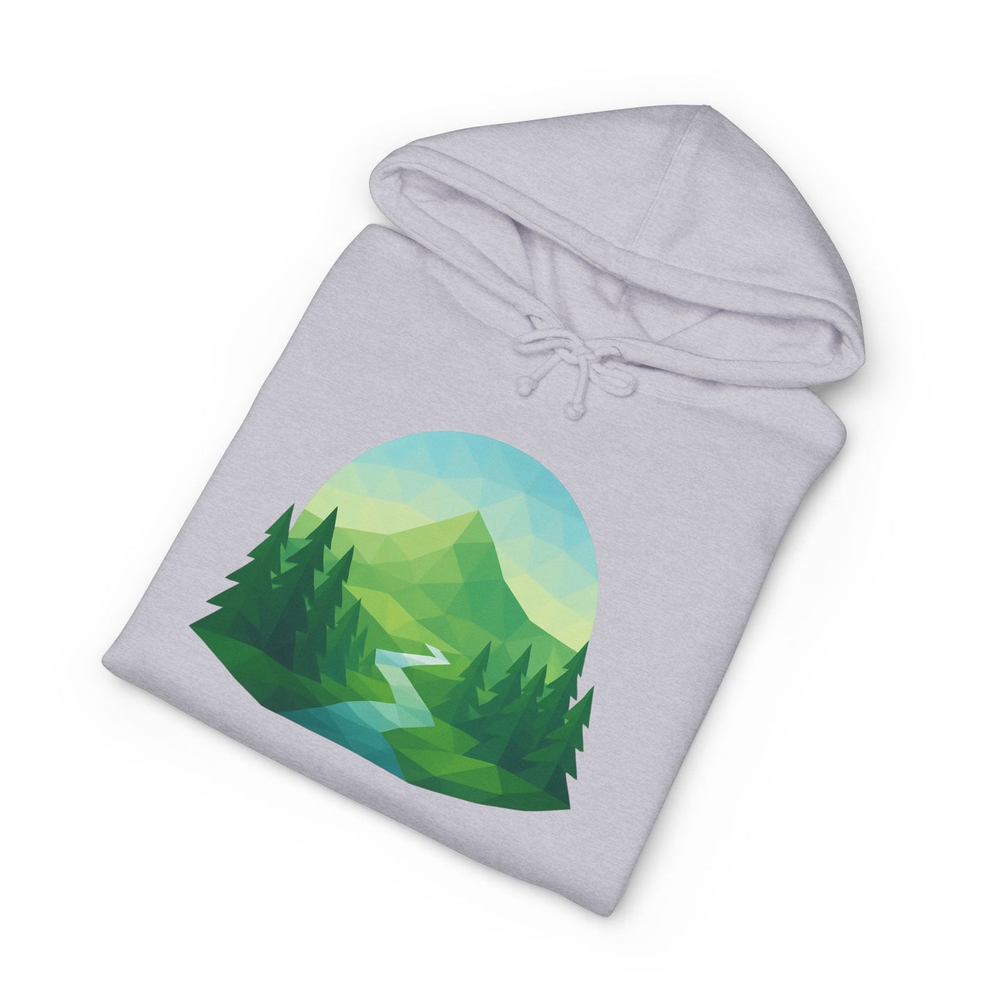 Adult Mountain Path Geometric Hoodie