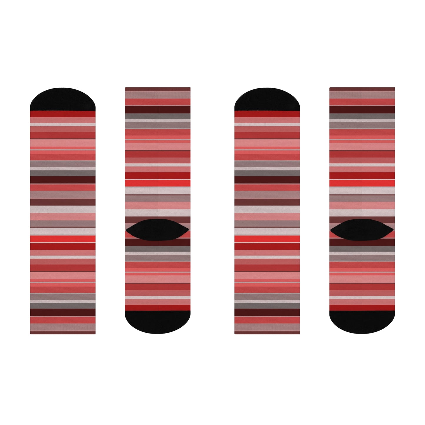 Berry Stripe Crew Socks