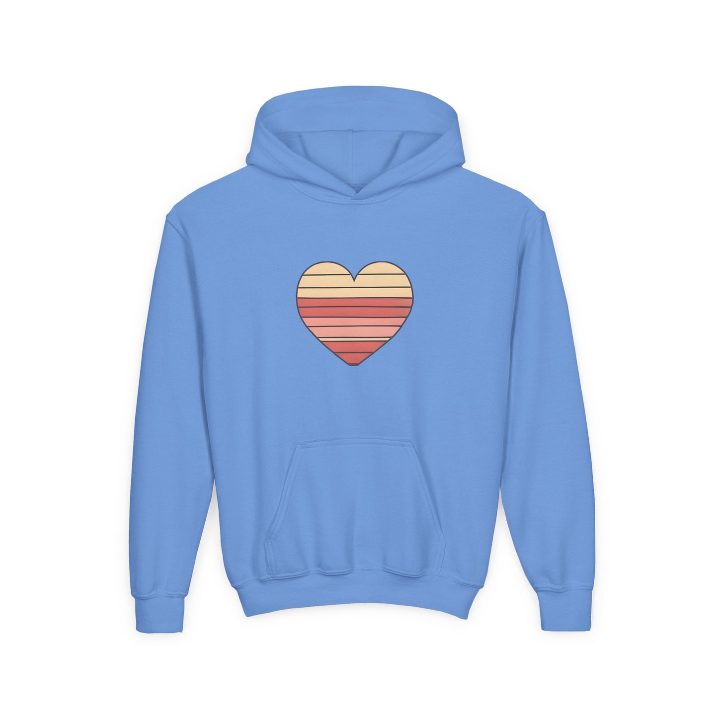 Kids' Valentine's Day Retro Heart Hoodie