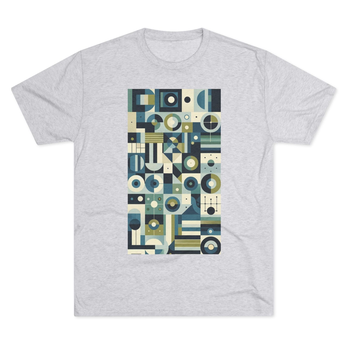 Adult Geometric Blue Print T-Shirt